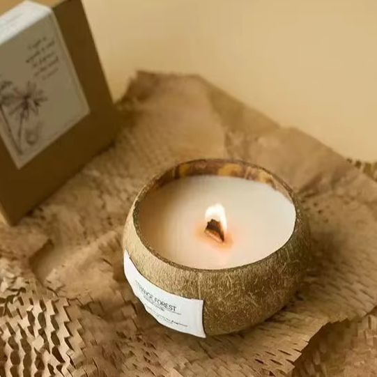 Candle Making Fragrance Oils - Naturalna świeca zapachowa w skorupie kokosowej,