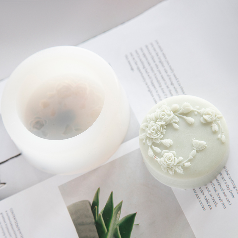 Okrągły kształt Kwiat róży Ręc – Candle Making Essentials recenzja i cena