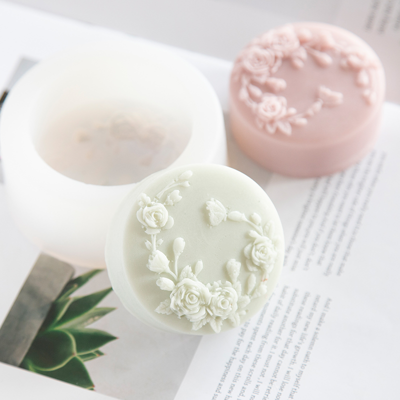 Okrągły kształt Kwiat róży Ręc – Candle Making Essentials recenzja i cena