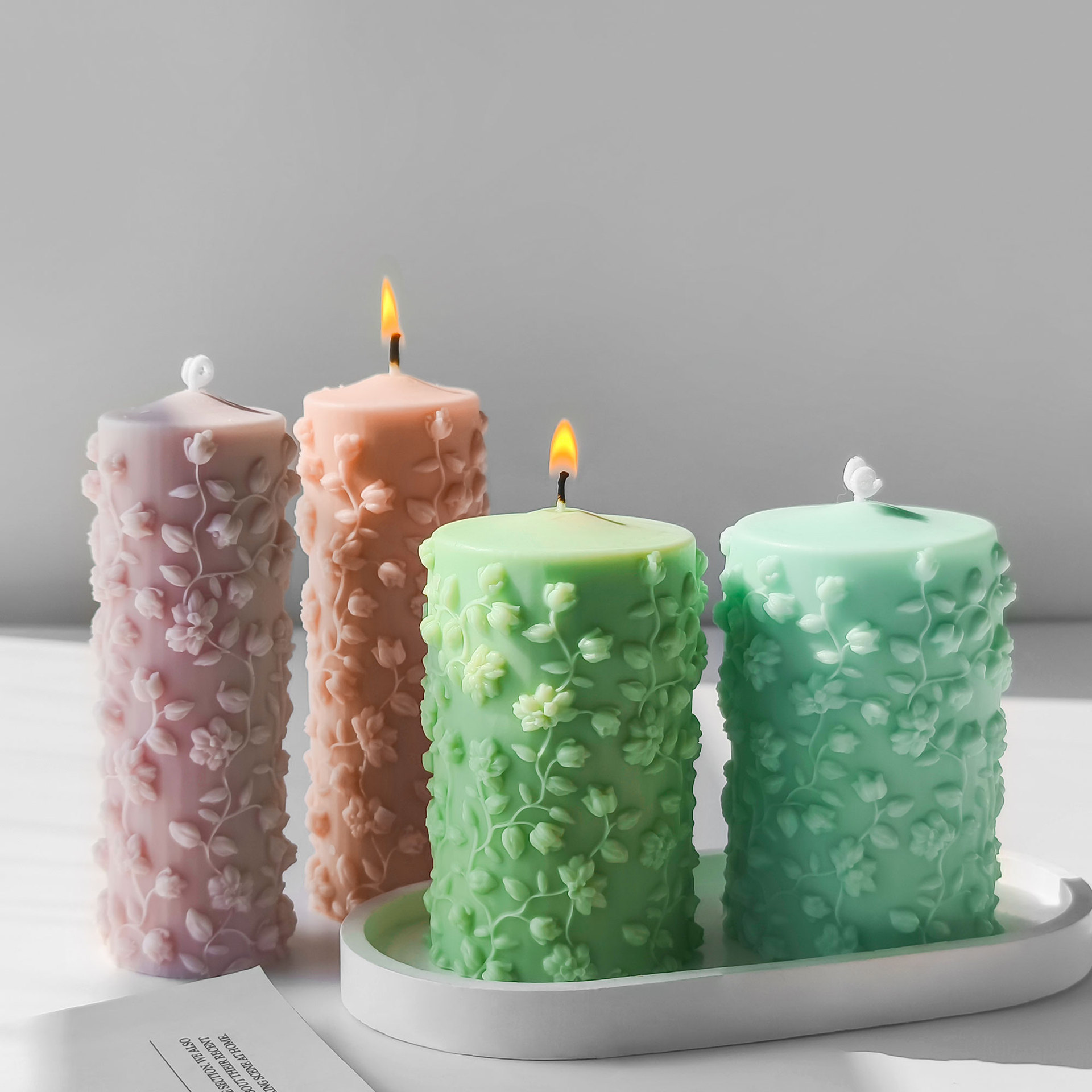 Cylinder 3D wytłoczone winoroś – Candle Making Vinings recenzja i cena