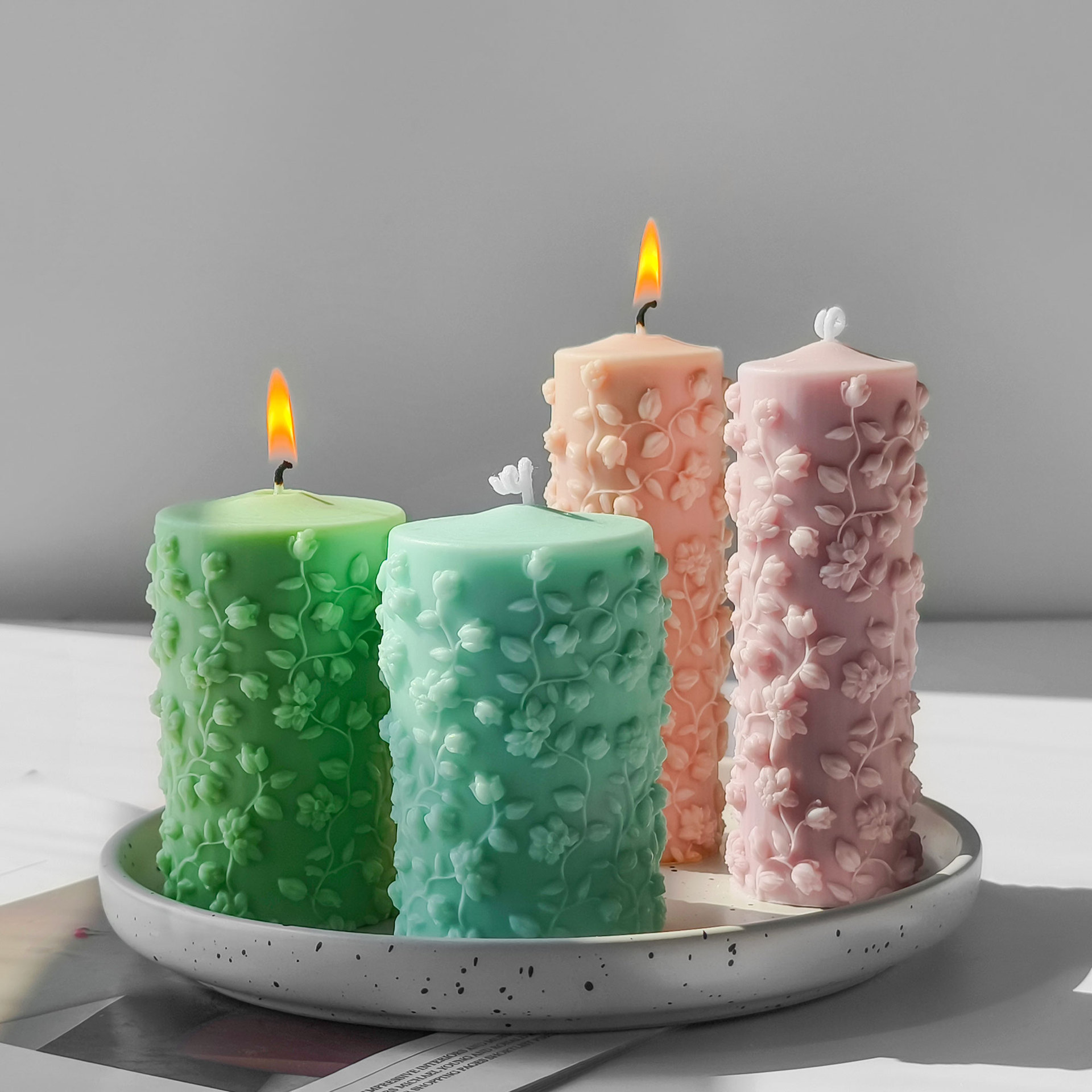 Cylinder 3D wytłoczone winoroś – Candle Making Vinings recenzja i cena