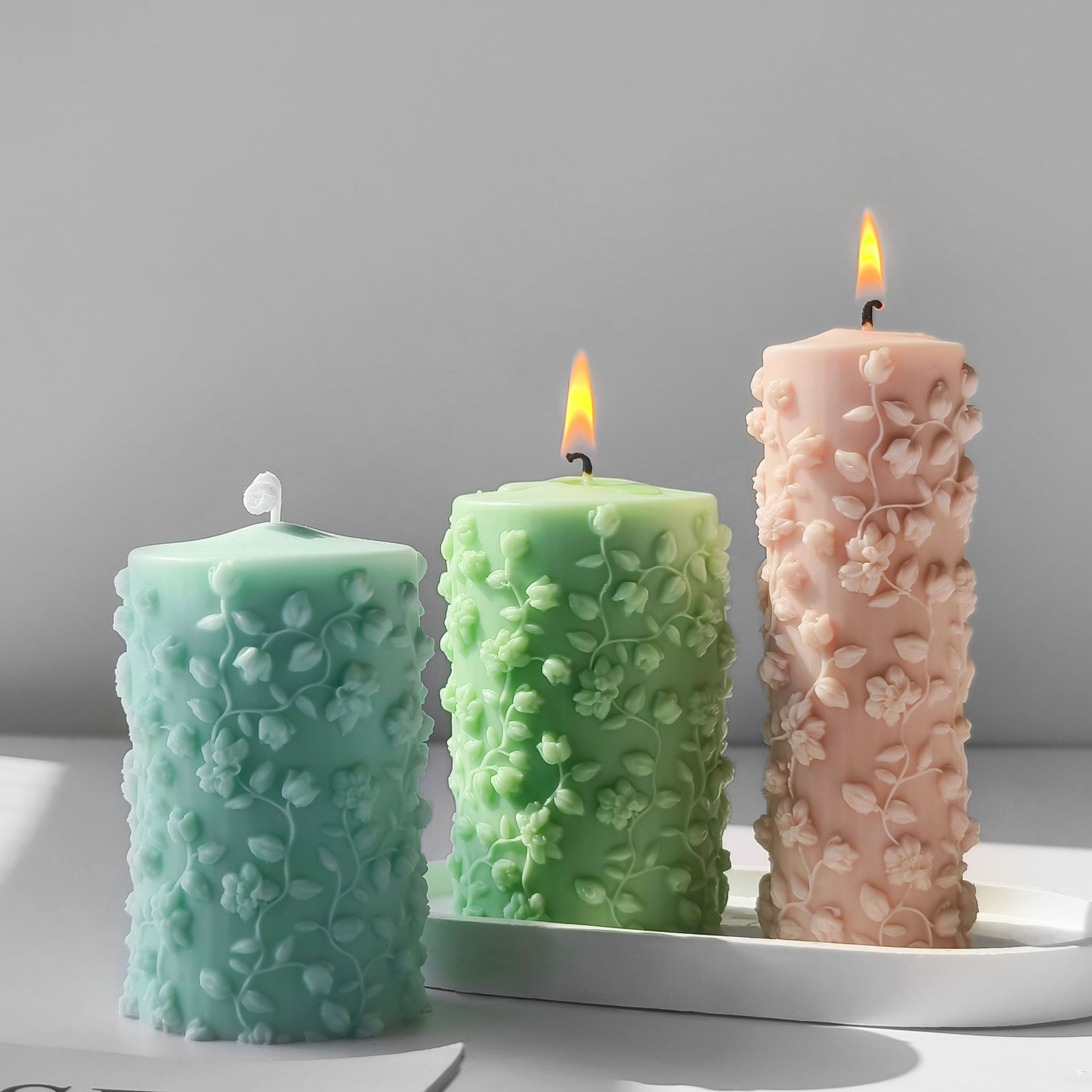 Cylinder 3D wytłoczone winoroś – Candle Making Vinings recenzja i cena